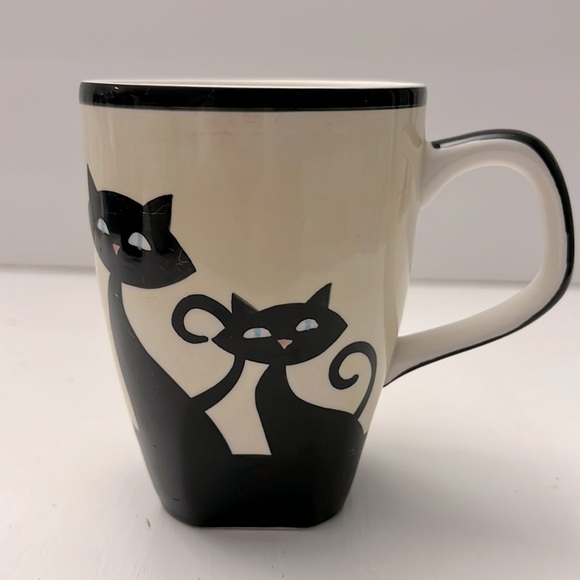 Hues N Brews MCM Cat Design with Paws Coffee Tea Mug - Picture 1 of 6